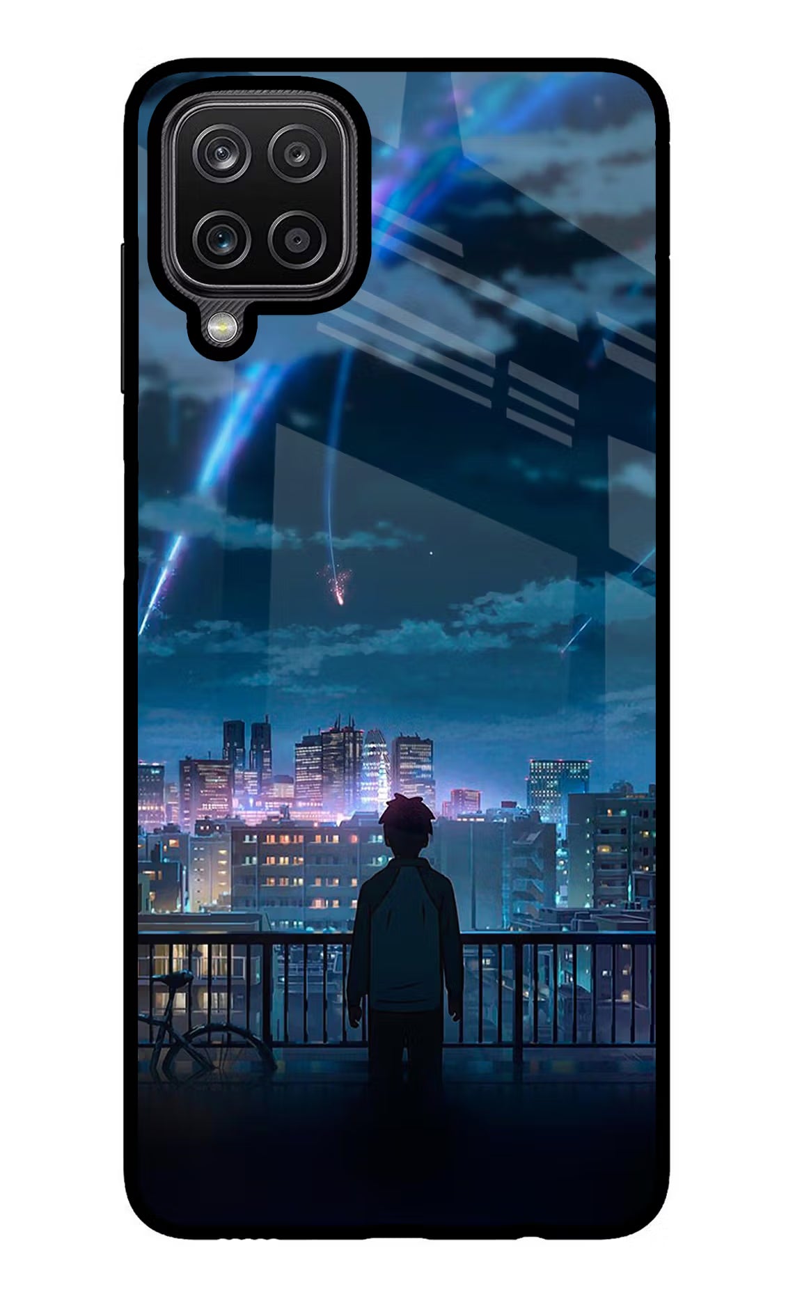 Anime Samsung M12/F12 Glass Case Back Cover by Casekaro