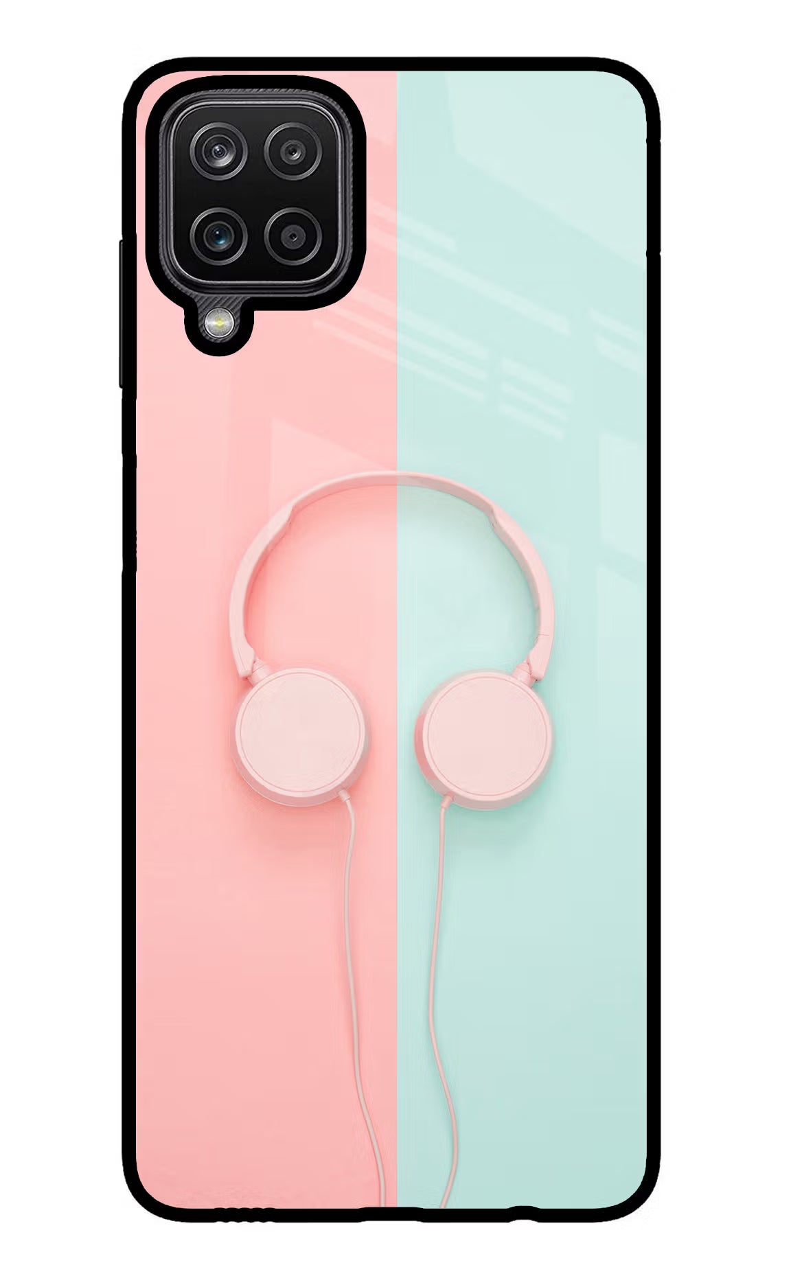 Music Lover Samsung M12/F12 Glass Case Back Cover by Casekaro