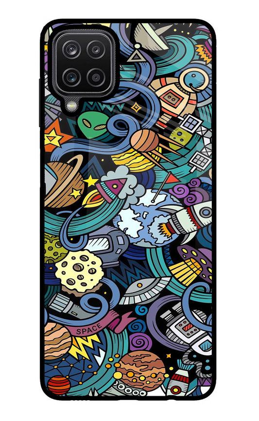 Space Abstract Samsung M12/F12 Glass Case
