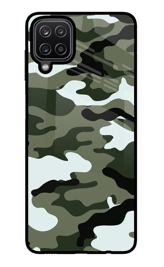 Camouflage Samsung M12/F12 Glass Case