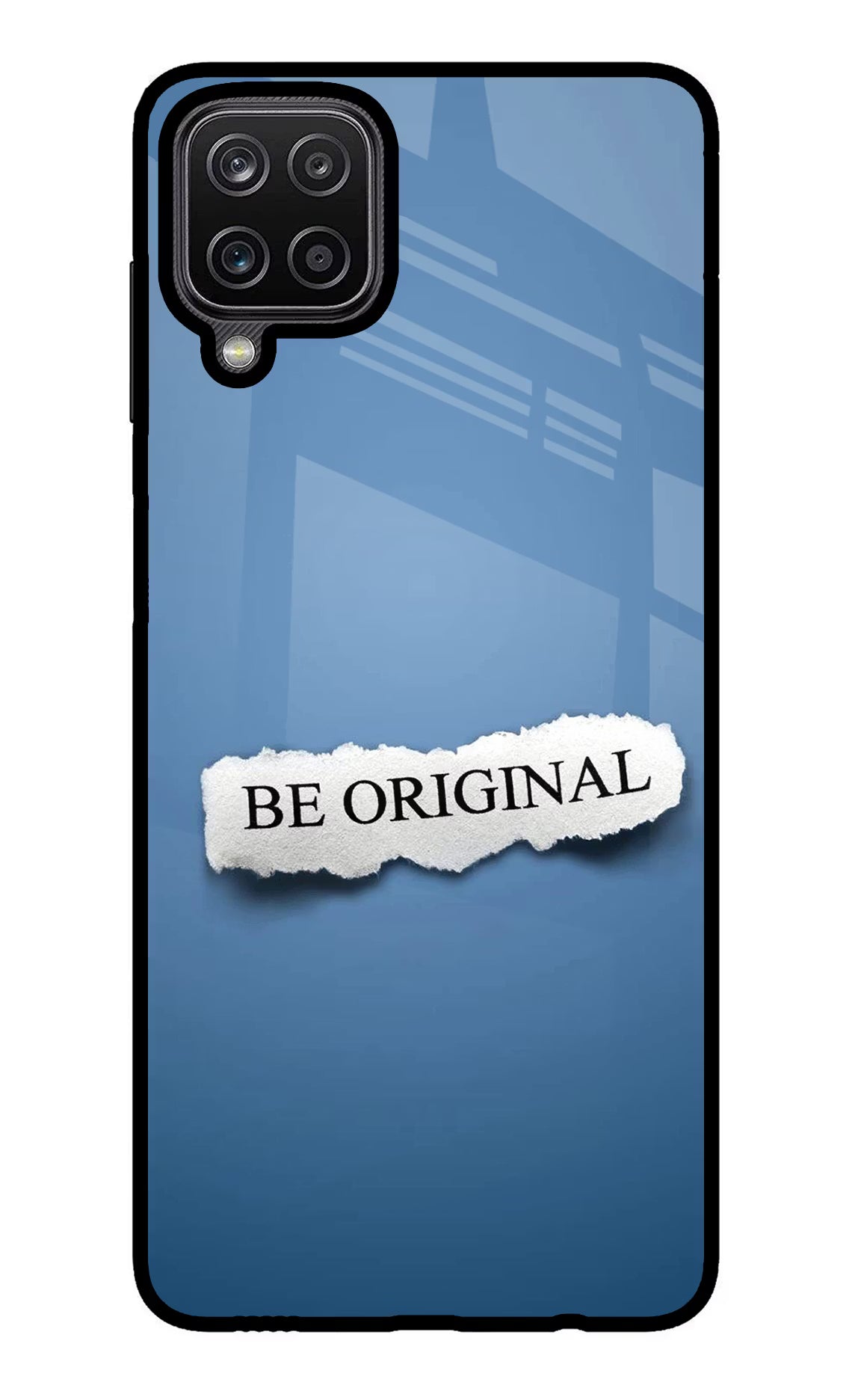 Be Original Samsung M12/F12 Glass Case Back Cover by Casekaro