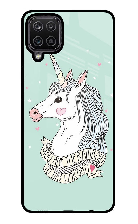 Unicorn Wallpaper Samsung M12/F12 Glass Case