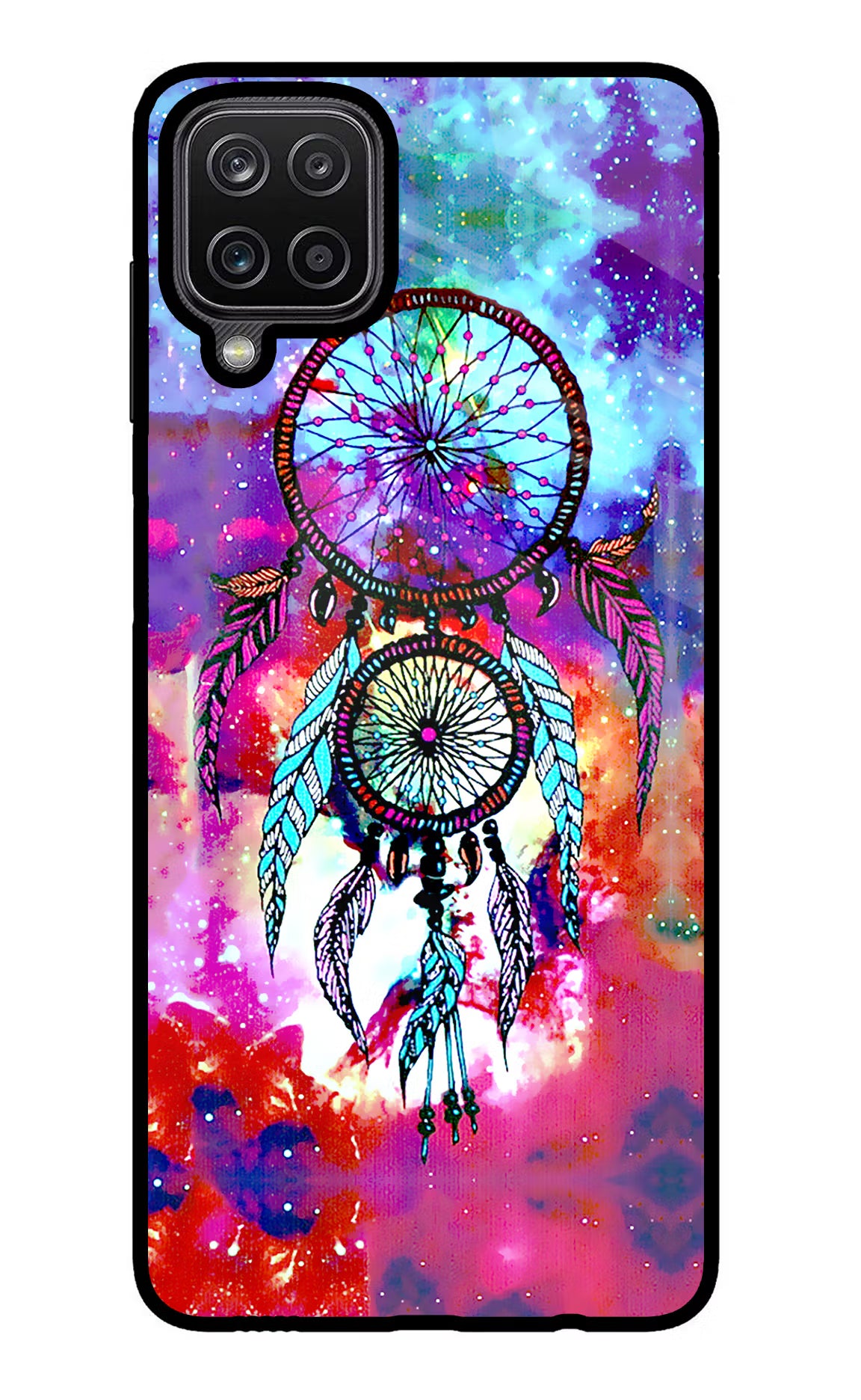 Dream Catcher Abstract Samsung M12/F12 Glass Case Back Cover by Casekaro