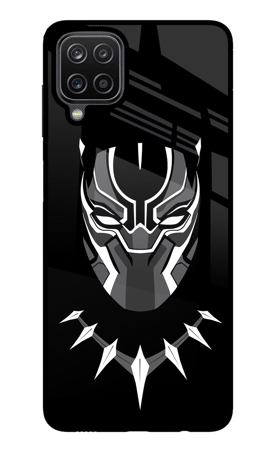 Black Panther Samsung M12/F12 Back Cover, Metal case