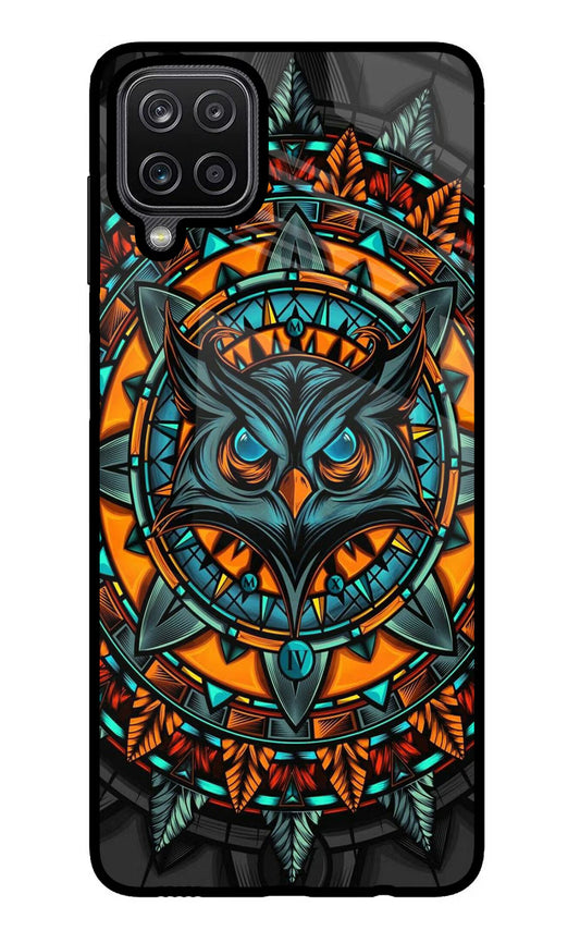 Angry Owl Art Samsung M12/F12 Glass Case