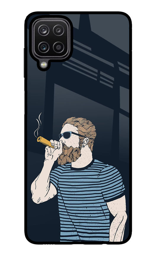 Smoking Samsung M12/F12 Glass Case