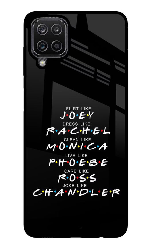 FRIENDS Character Samsung M12/F12 Glass Case