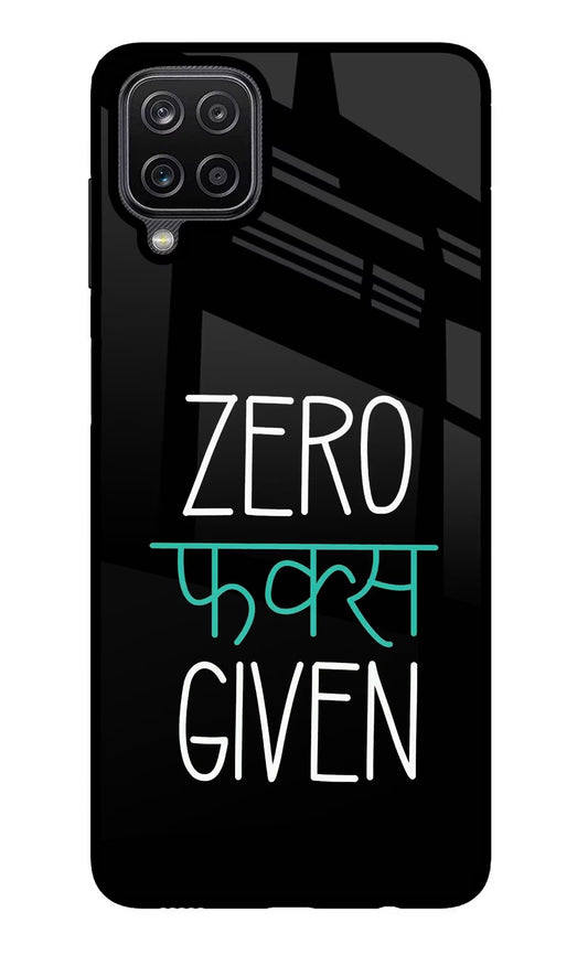 Zero Fucks Given Samsung M12/F12 Glass Case
