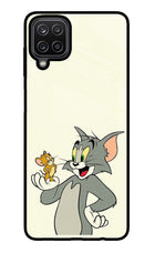 Tom & Jerry Samsung M12/F12 Glass Case Back Cover by Casekaro