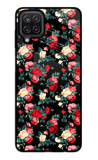 Rose Pattern Samsung M12/F12 Glass Case