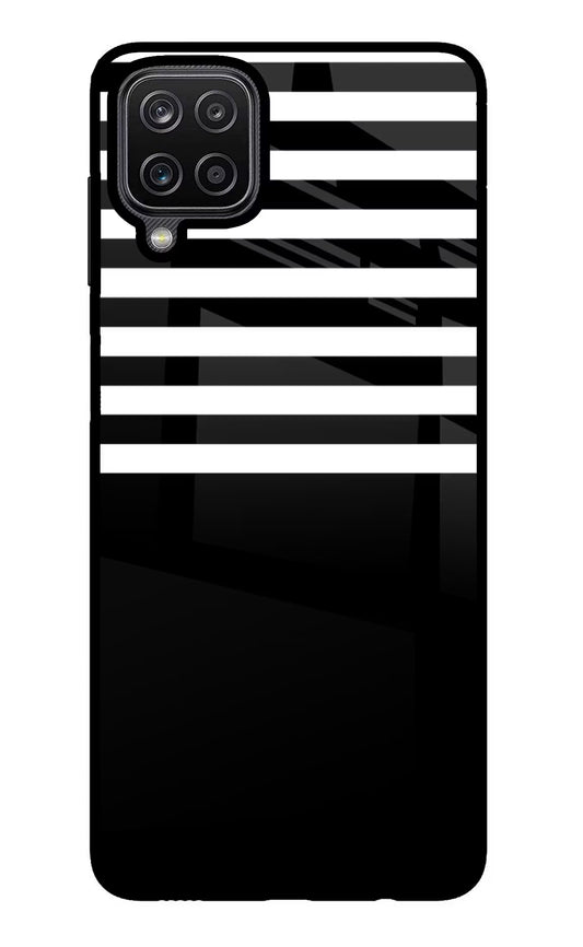 Black and White Print Samsung M12/F12 Glass Case