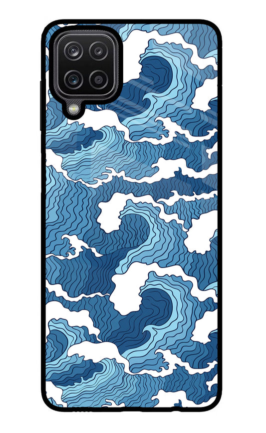 Blue Waves Samsung M12/F12 Glass Case