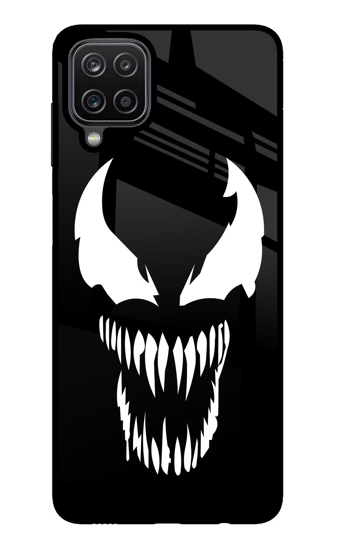 Venom Samsung M12/F12 Glass Case Back Cover by Casekaro