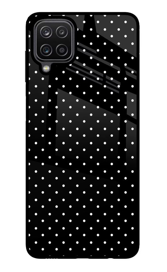 White Dots Samsung M12/F12 Glass Case