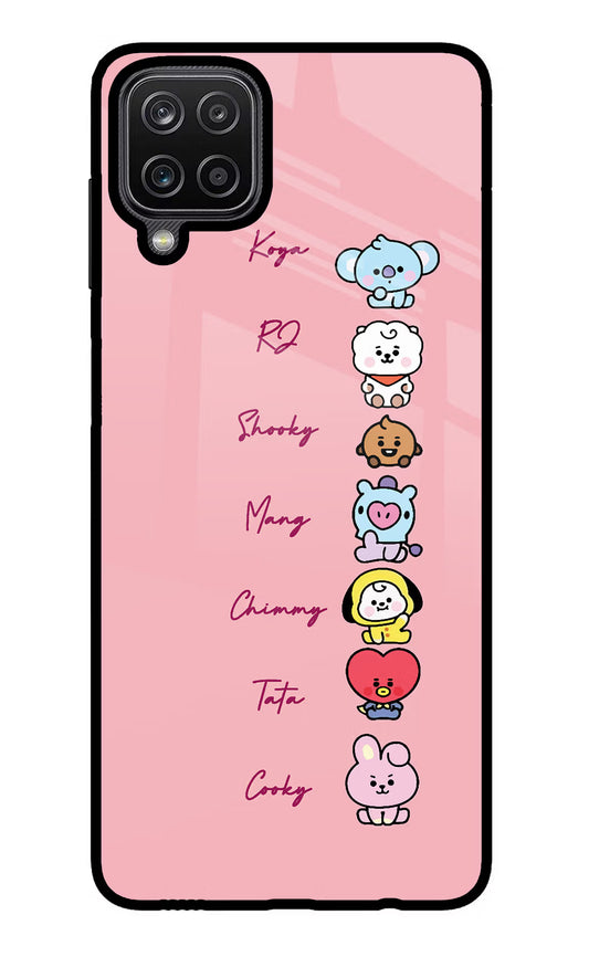 BTS names Samsung M12/F12 Glass Case