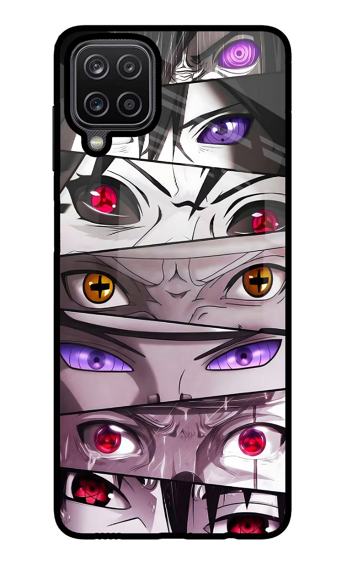 Naruto Anime Samsung M12/F12 Glass Case Back Cover by Casekaro