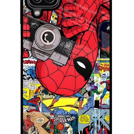 Spider Man Samsung M12/F12 Glass Case