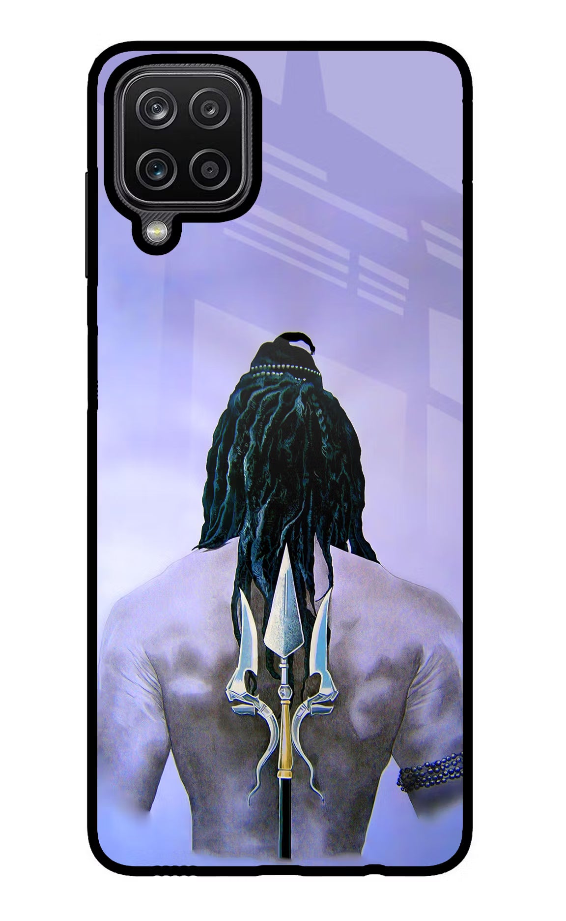Shiva Samsung M12/F12 Glass Case Back Cover by Casekaro