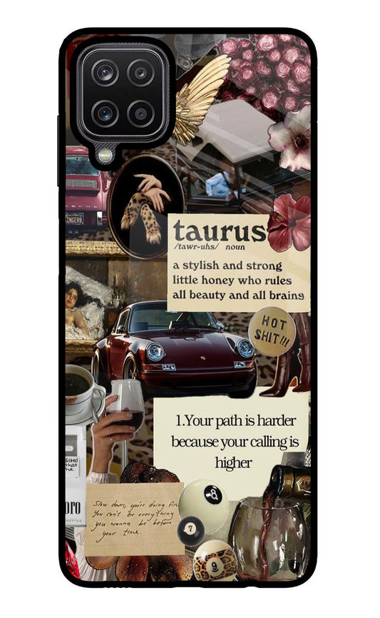 Taurus Zodiac Samsung M12/F12 Glass Case