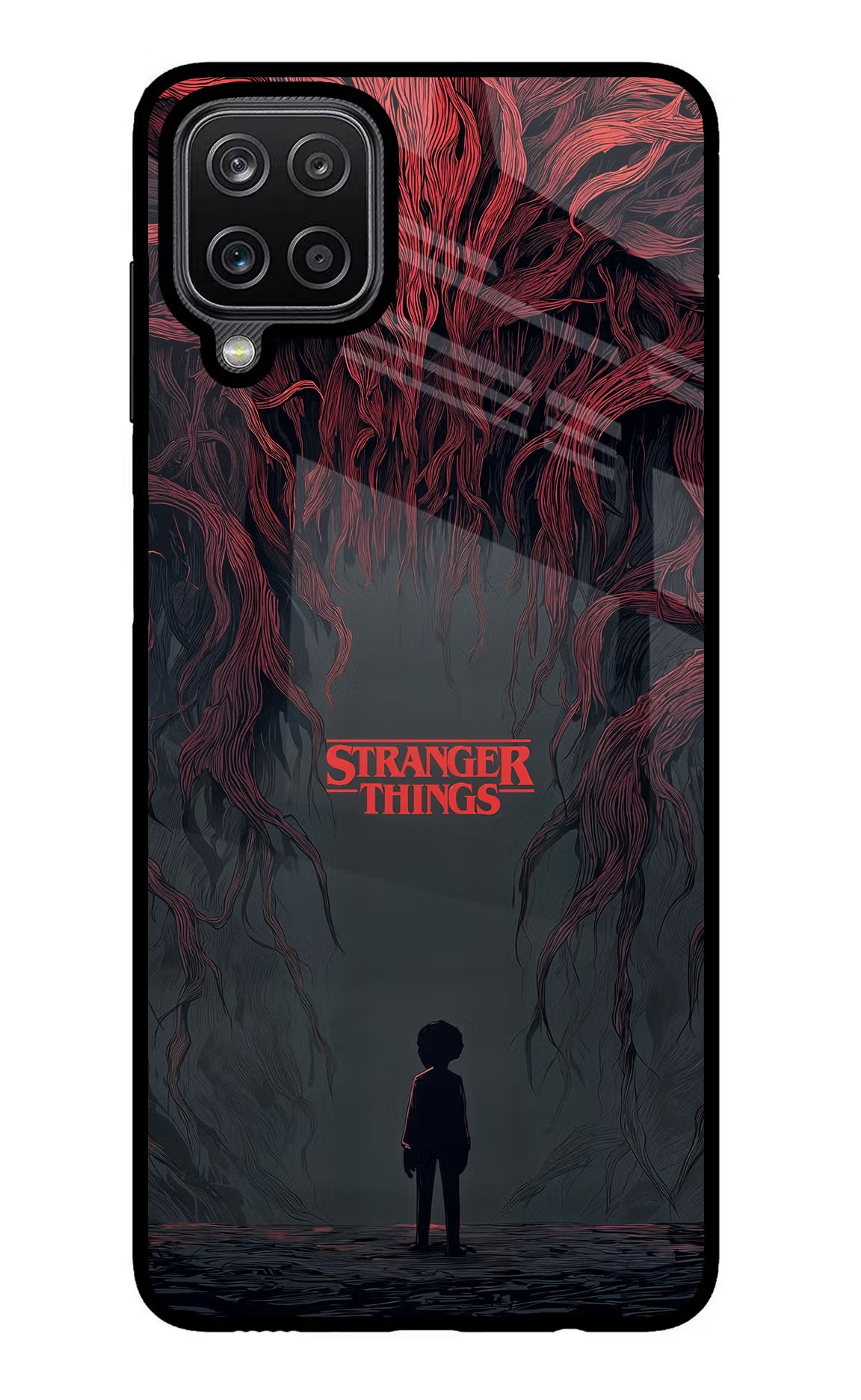 Ordinary Things Dark Side Samsung M12/F12 Glass Case Back Cover by Casekaro