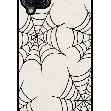 Spider Web Samsung M12/F12 Glass Case