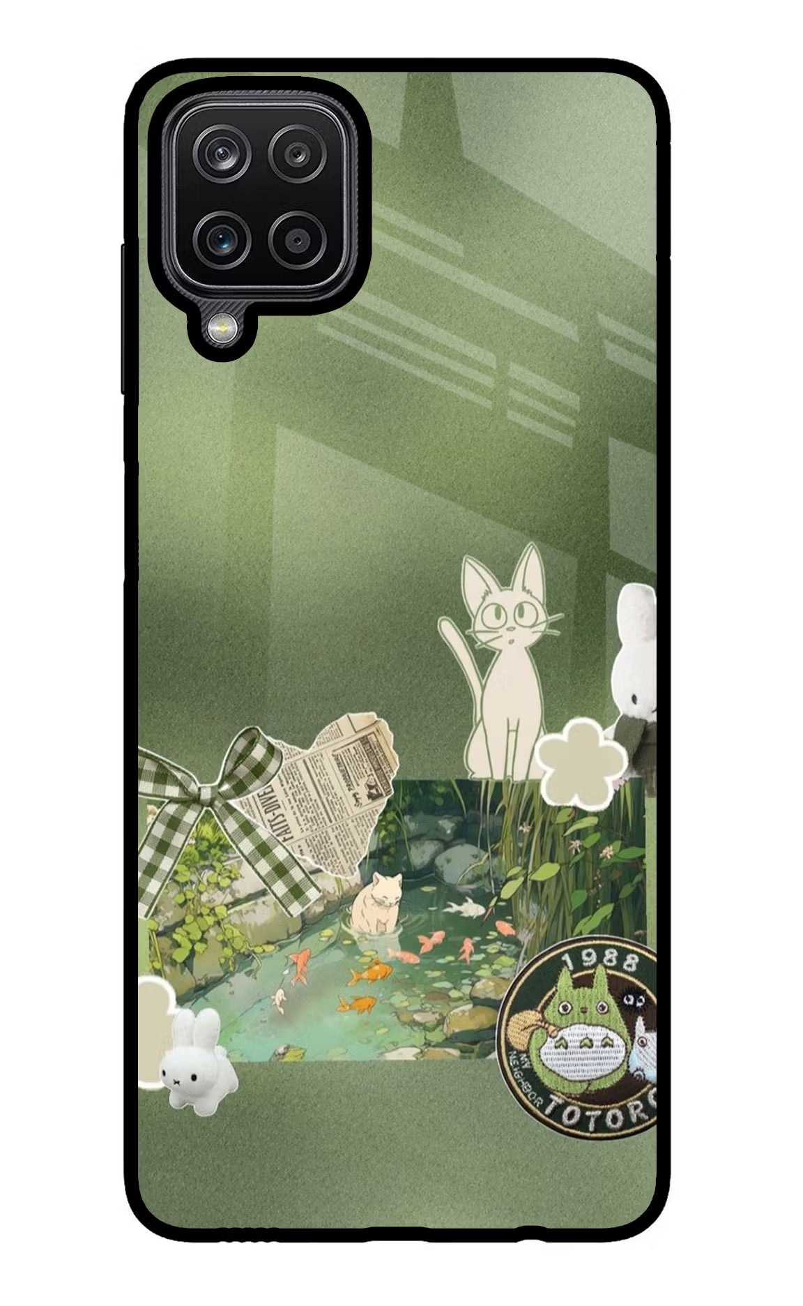 Aesthetic anime Samsung M12/F12 Glass Case