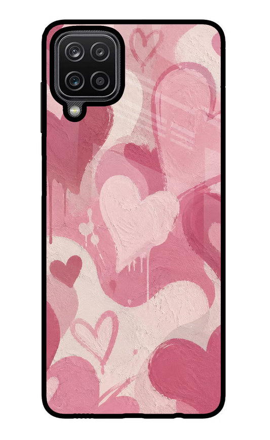 Hearty case Samsung M12/F12 Glass Case