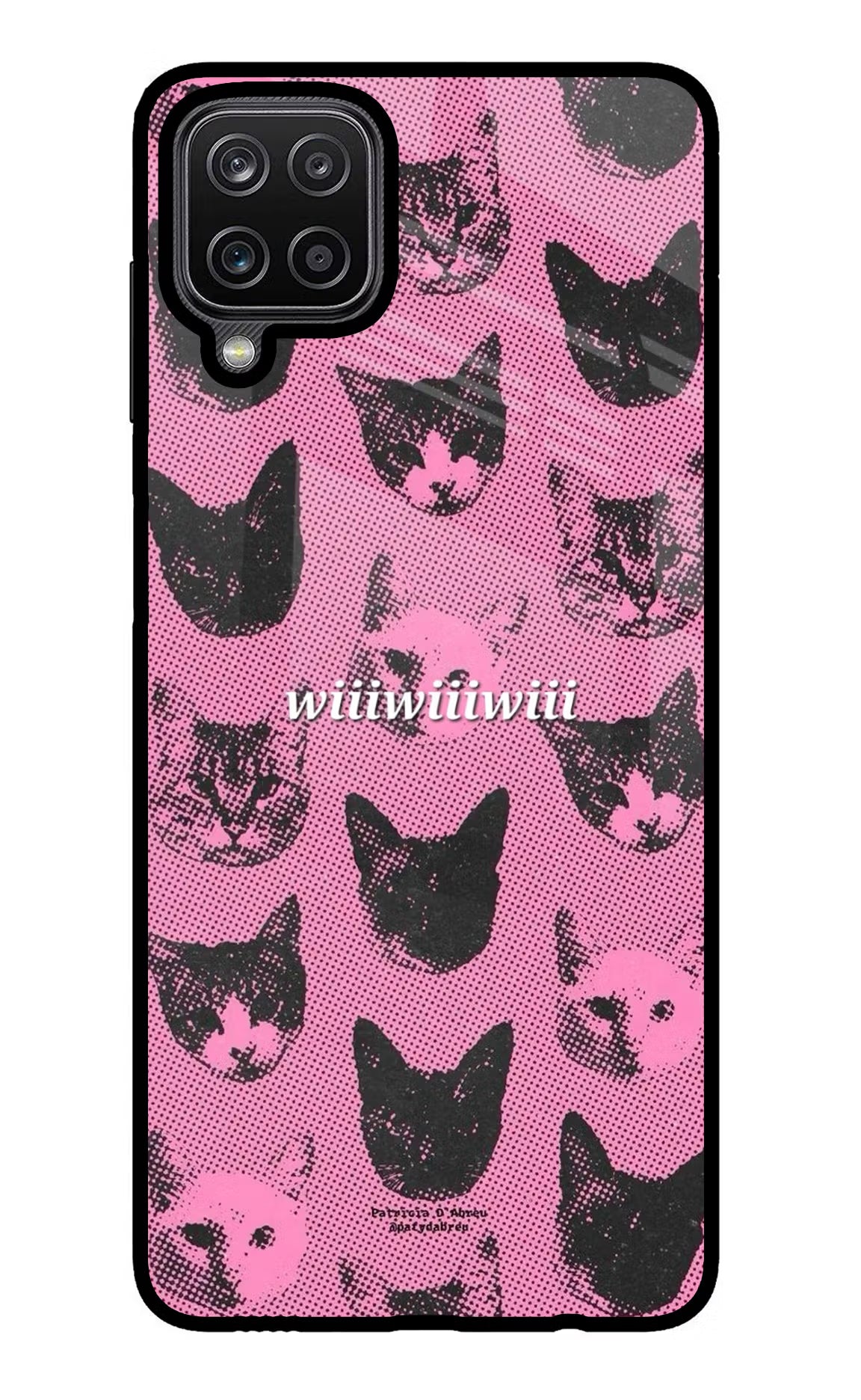 Pink Cats Samsung M12/F12 Glass Case