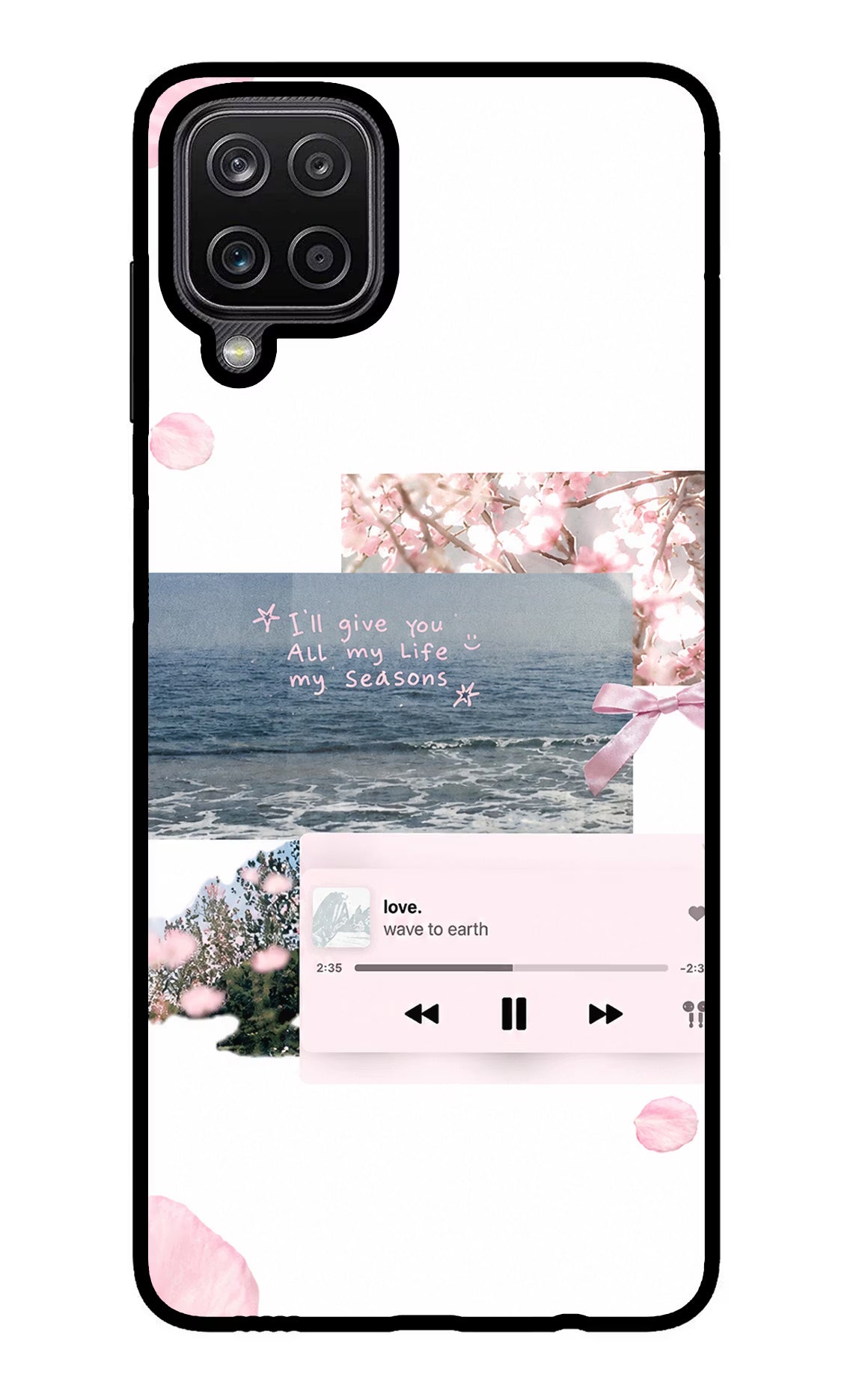 Wave to earth Samsung M12/F12 Glass Case
