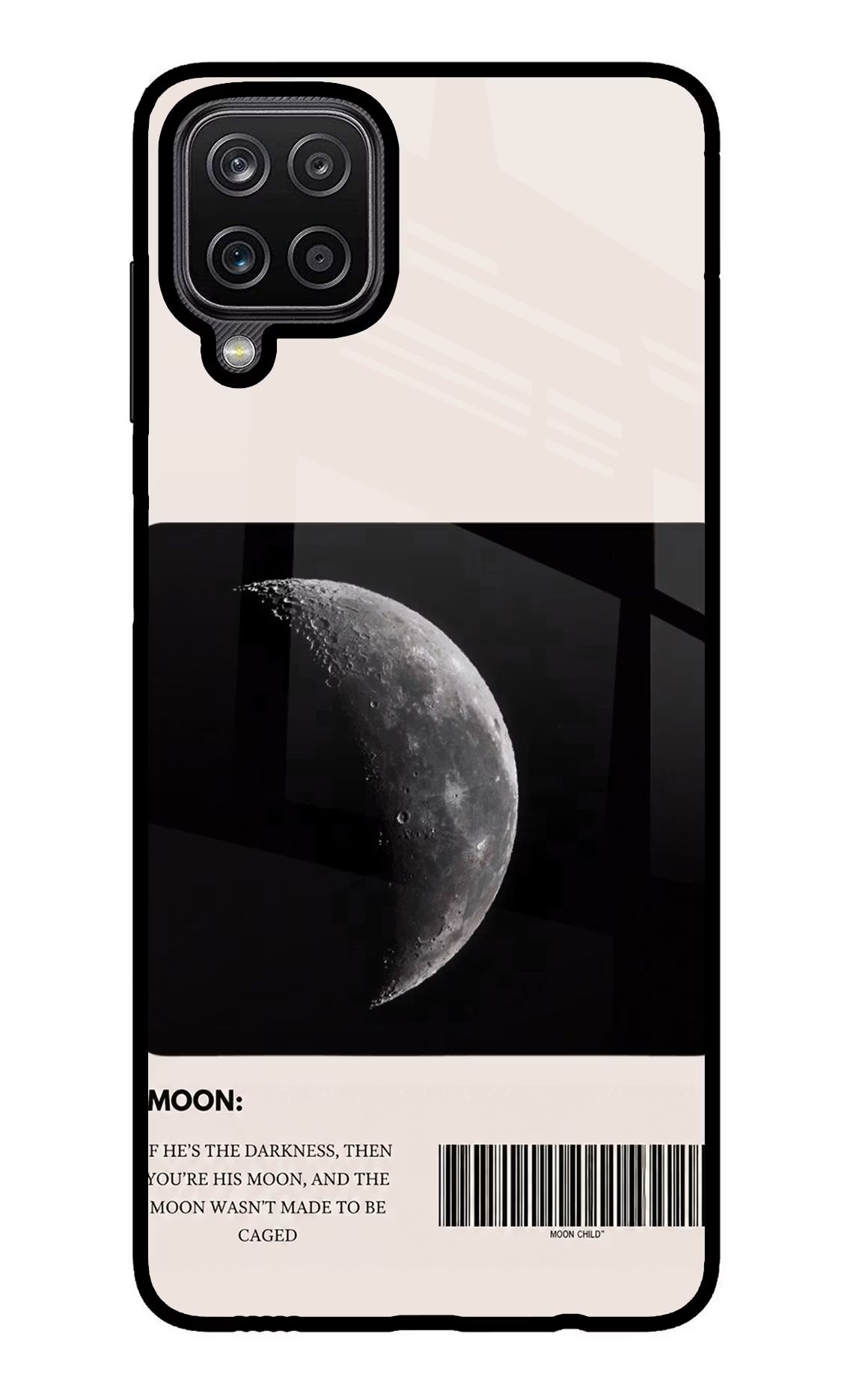 Moon Phase Samsung M12/F12 Glass Case
