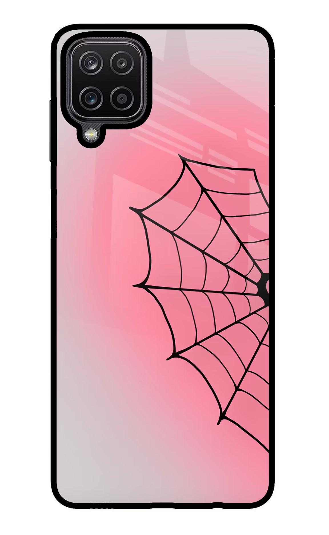 Pink Web Samsung M12/F12 Glass Case