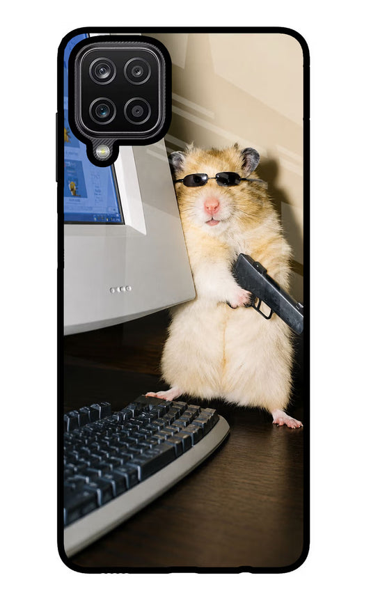 Hacker Hamster Samsung M12/F12 Glass Case