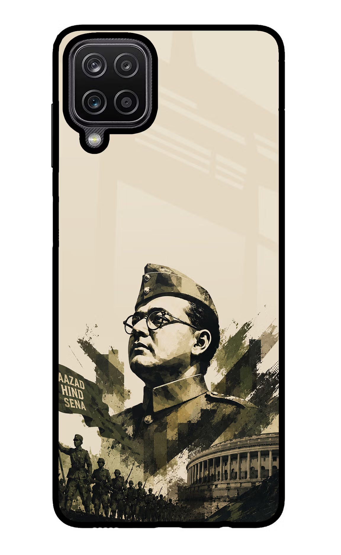 Netaji Rising Samsung M12/F12 Glass Case