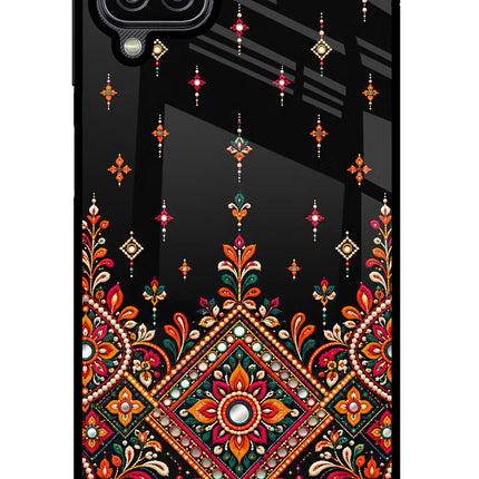 Noir Mehfil Samsung M12/F12 Glass Case