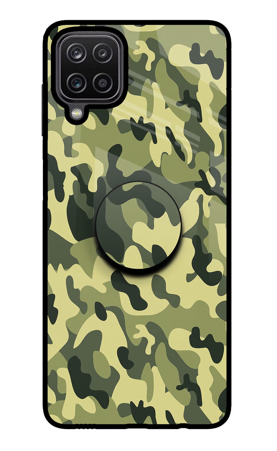 Camouflage Samsung M12/F12 Pop Case by Casekaro