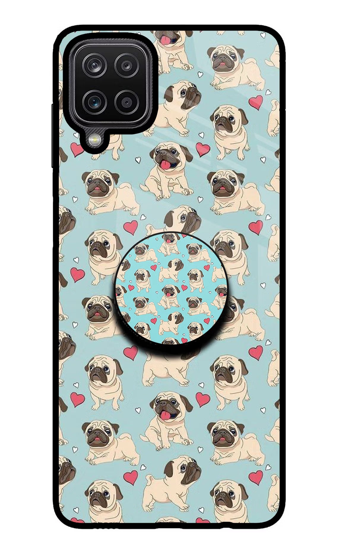 Pug Dog Samsung M12/F12 Pop Case by Casekaro