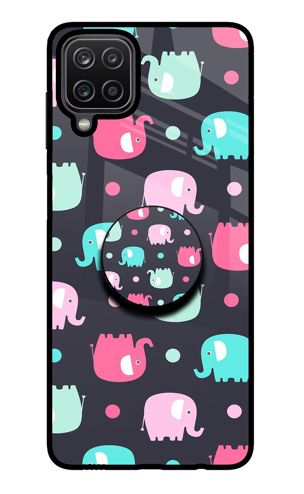 Baby Elephants Samsung M12/F12 Pop Case by Casekaro