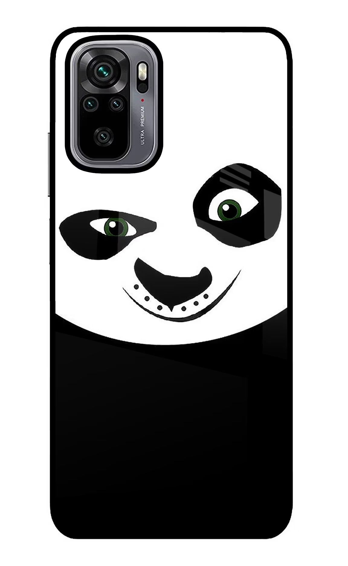 Panda Redmi Note 10/10S Glass Case Back Cover by Casekaro