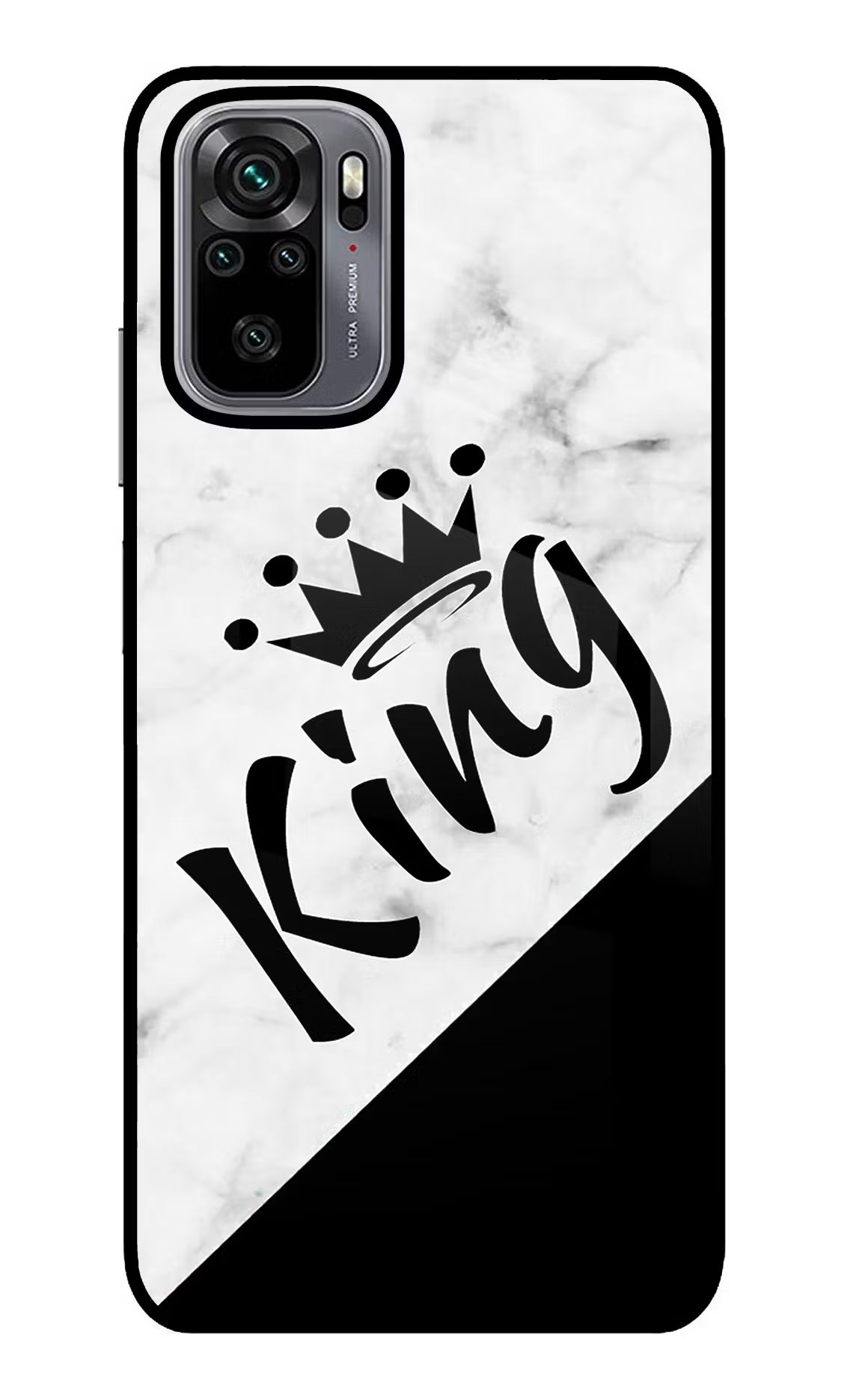 King Redmi Note 10/10S Glass Case Back Cover by Casekaro