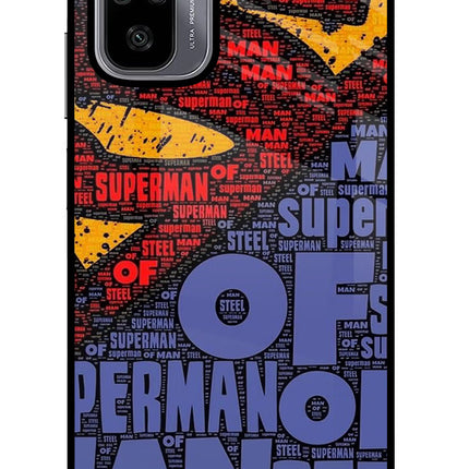 Superman Redmi Note 10/10S Glass Case Back Cover by Casekaro