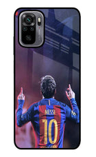 Messi Redmi Note 10/10S Glass Case