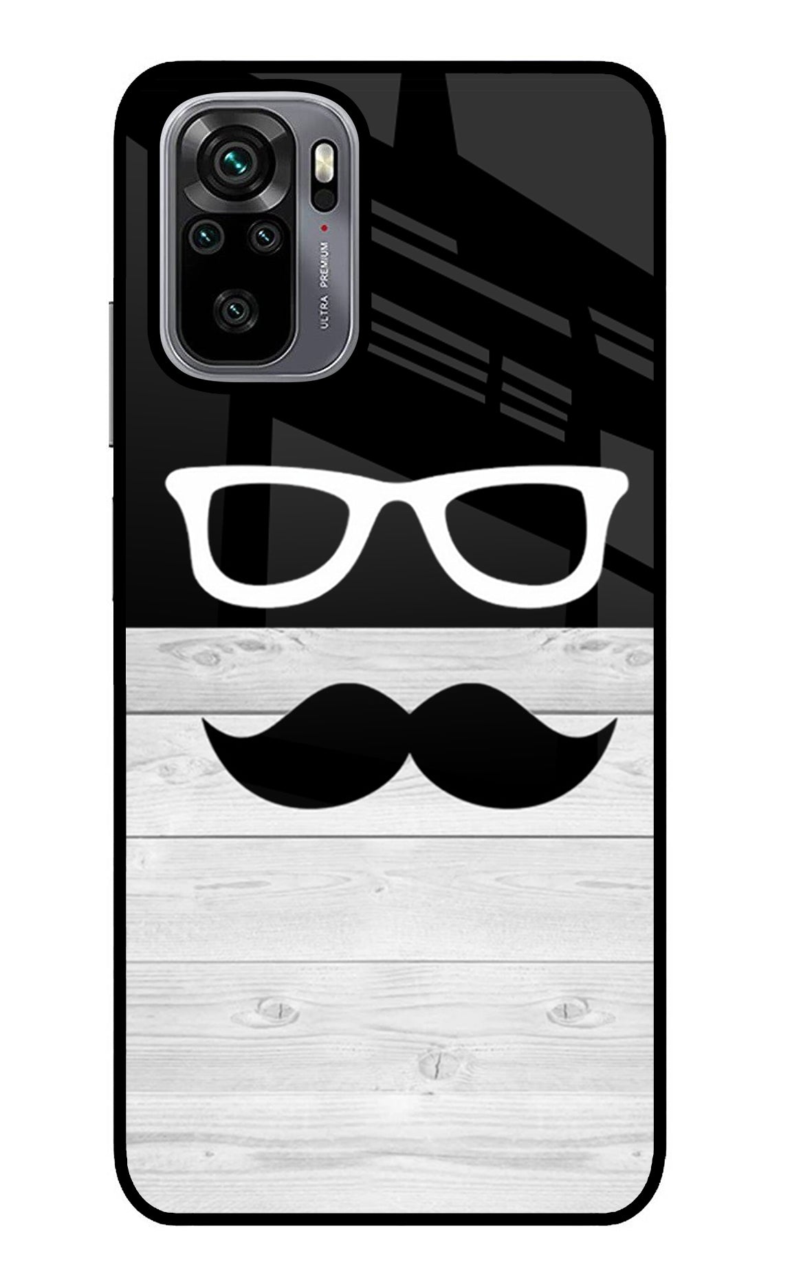 Mustache Redmi Note 10/10S Glass Case