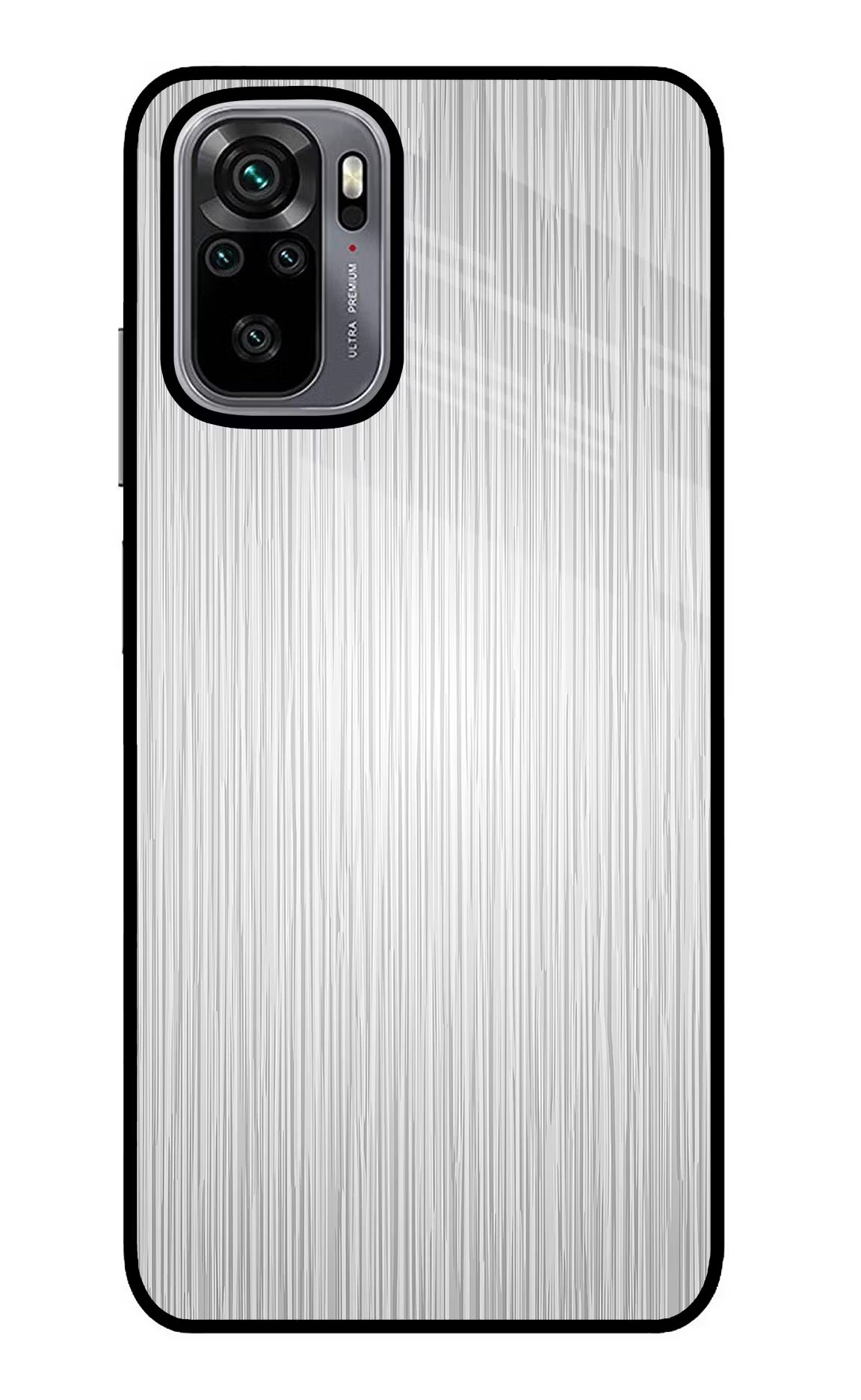 Wooden Grey Texture Redmi Note 10/10S Glass Case Back Cover by Casekaro