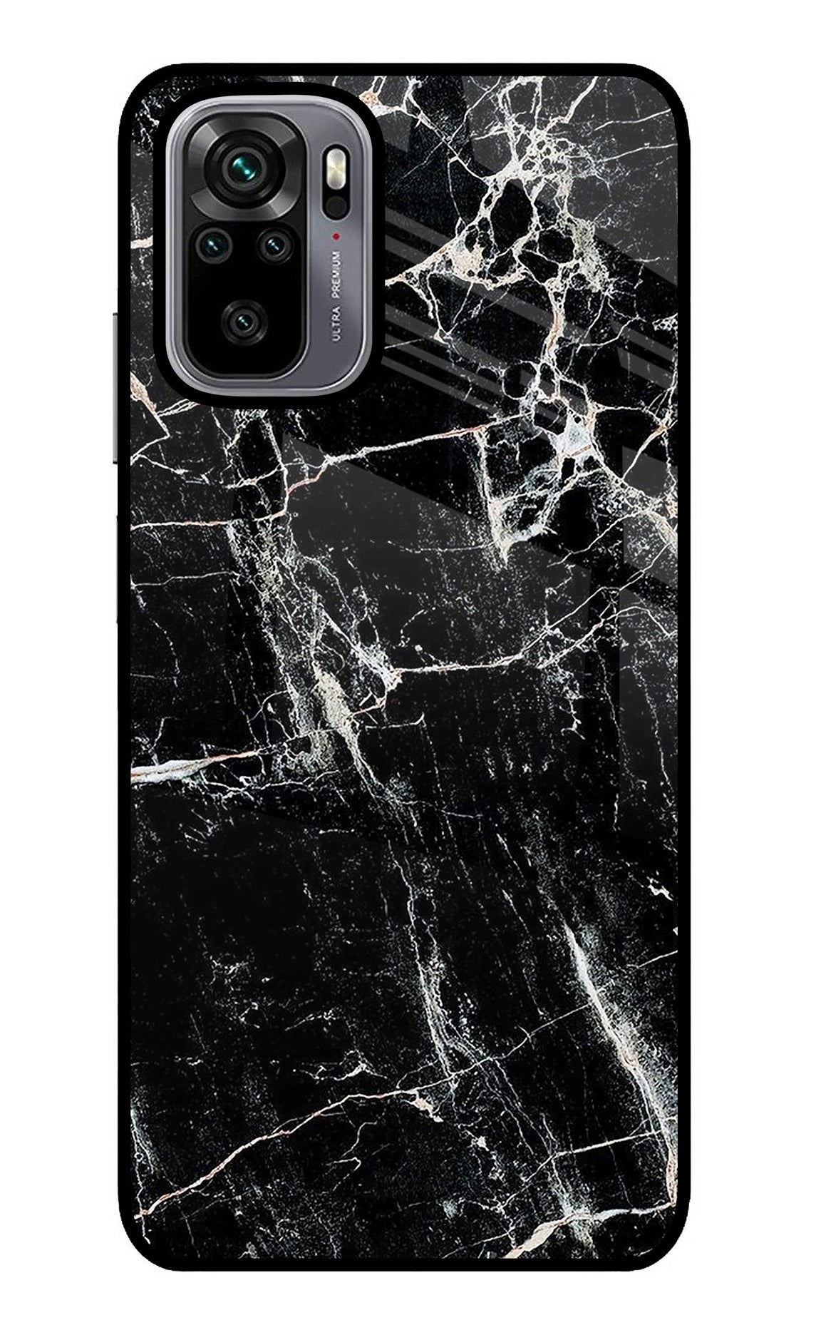 Black Marble Texture Redmi Note 10/10S Back Cover