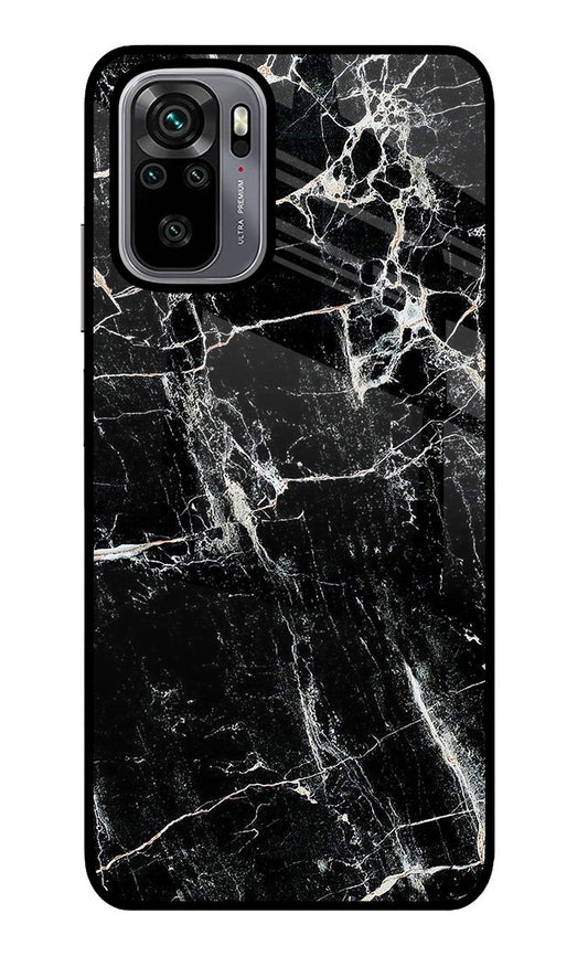Black Marble Texture Redmi Note 10/10S Glass Case