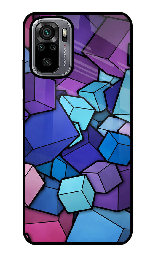 Cubic Abstract Redmi Note 10/10S Glass Case