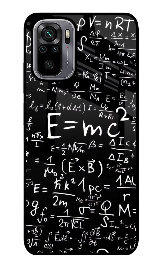 Physics Formula Redmi Note 10/10S Glass Case
