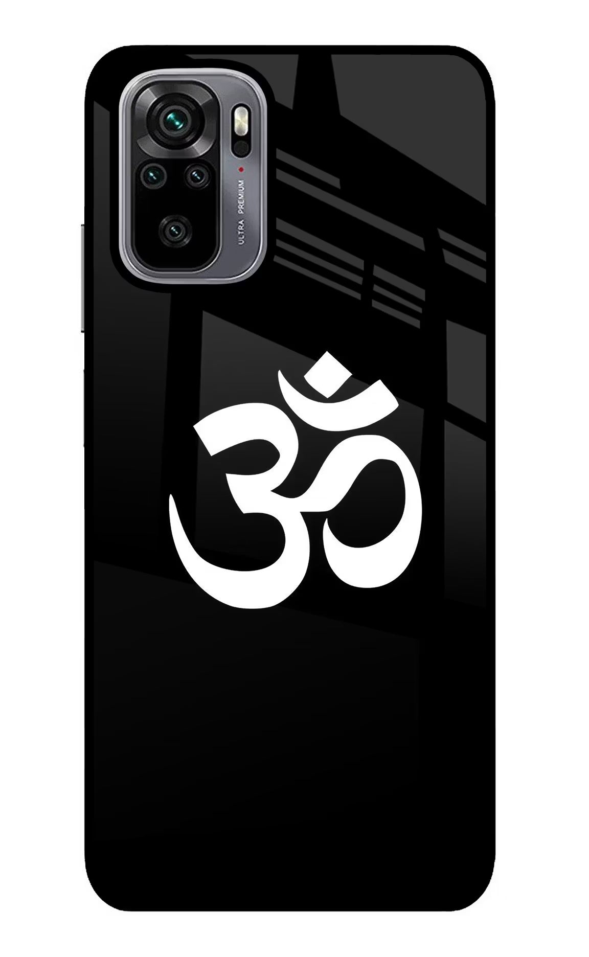 Om Redmi Note 10/10S Glass Case Back Cover by Casekaro
