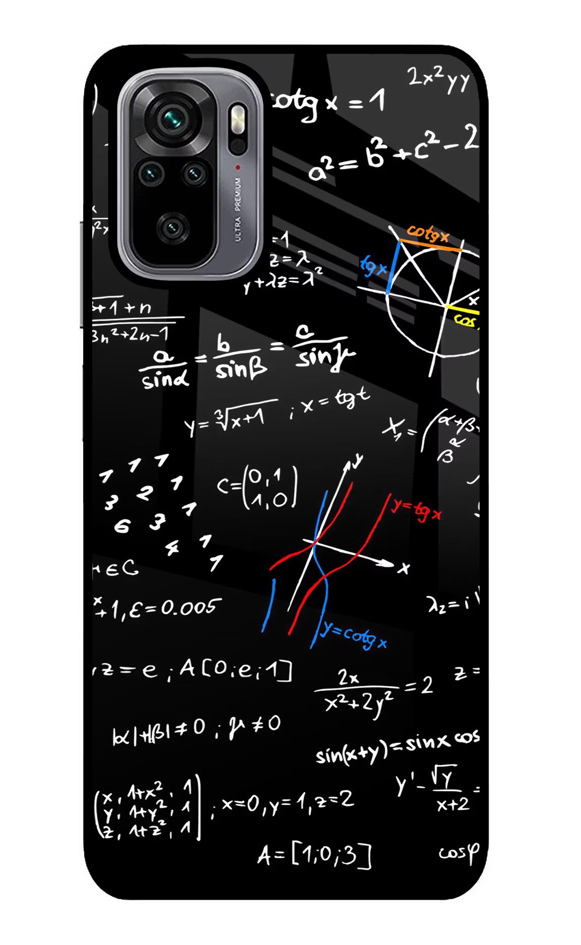 Mathematics Formula Redmi Note 10/10S Glass Case Back Cover by Casekaro
