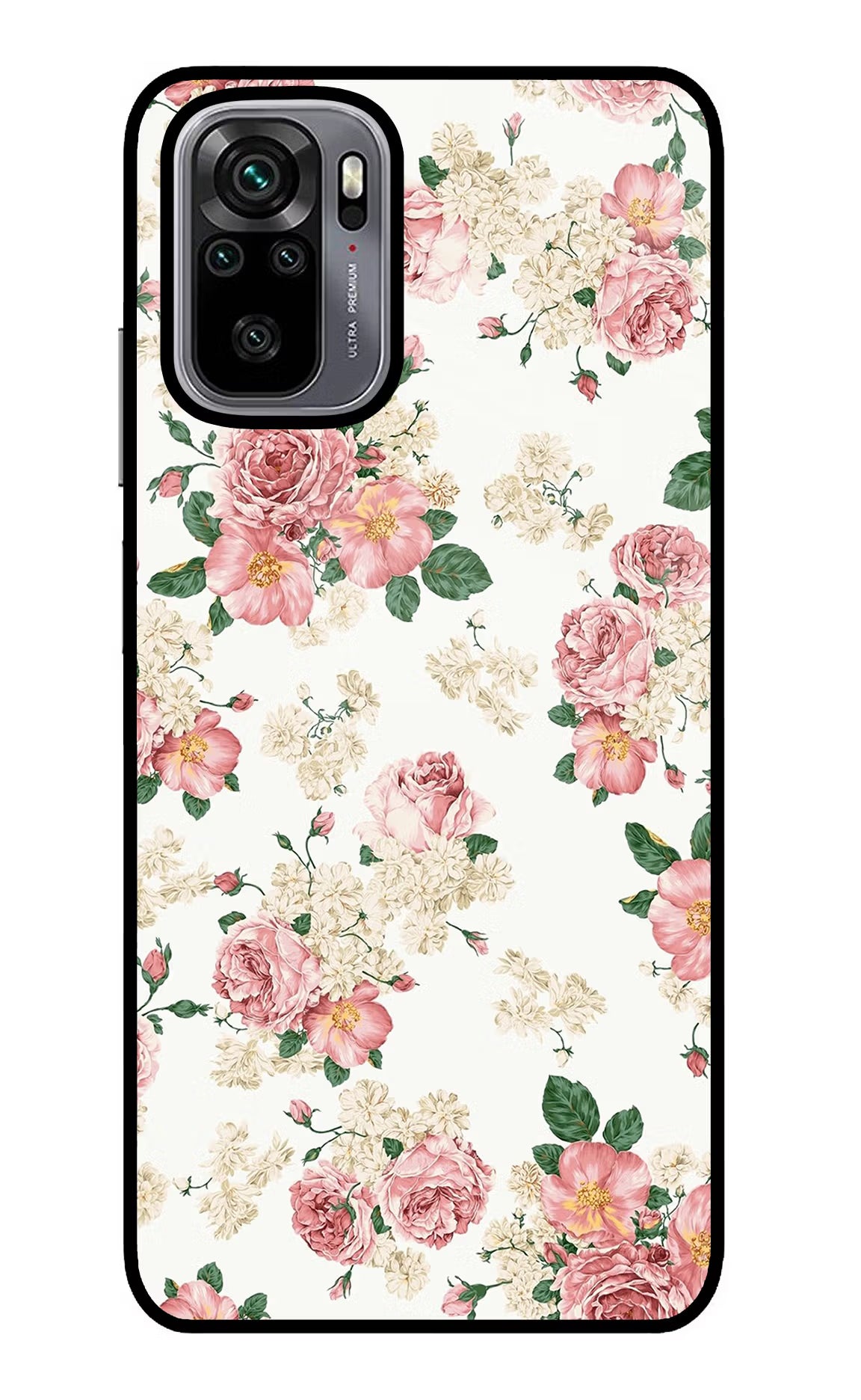 Flowers Redmi Note 10/10S Glass Case Back Cover by Casekaro
